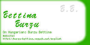 bettina burzu business card